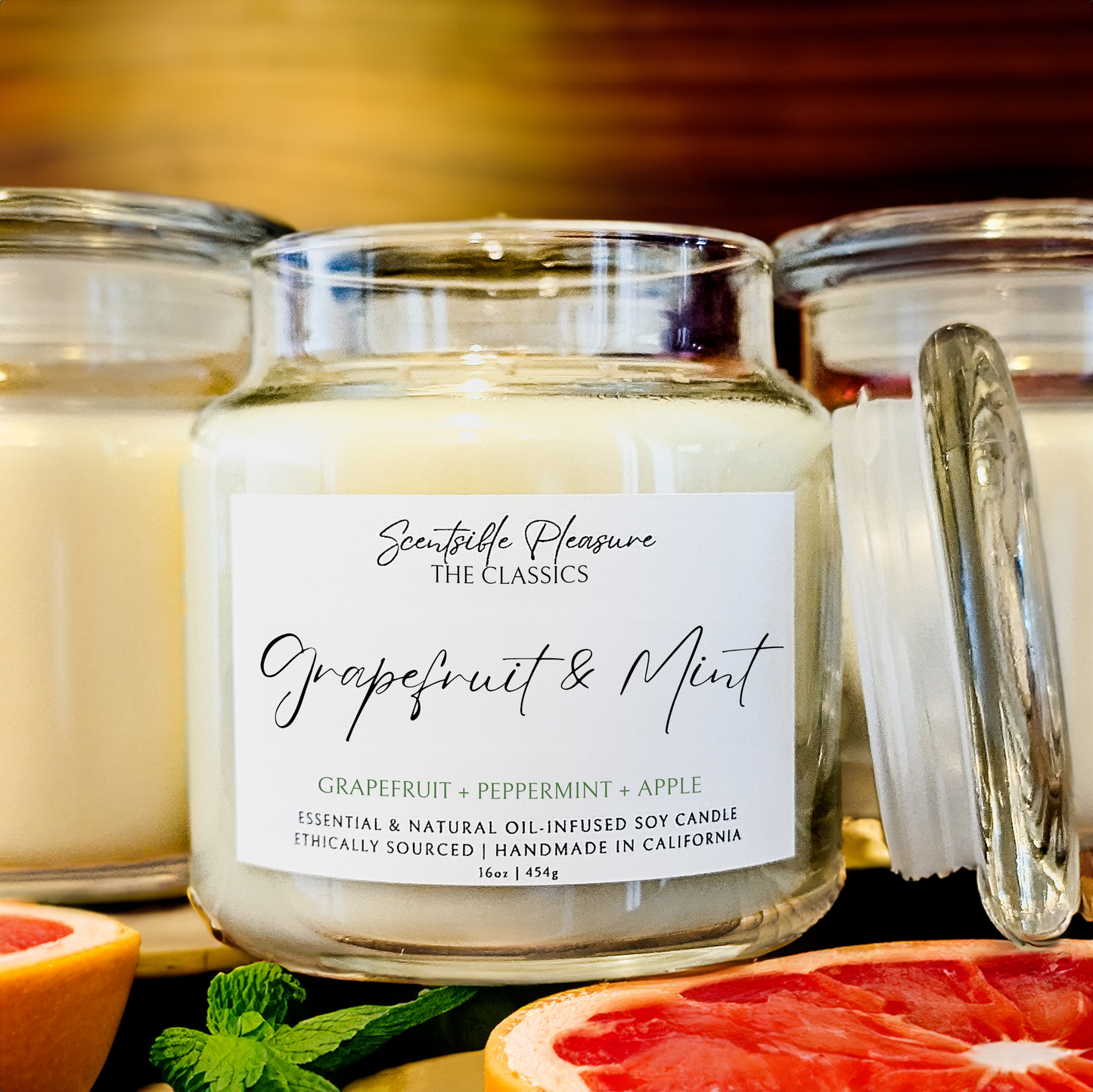 Grapefruit & Mint Candles